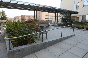 inpatient rehabilitation garden features a variety of landscapes